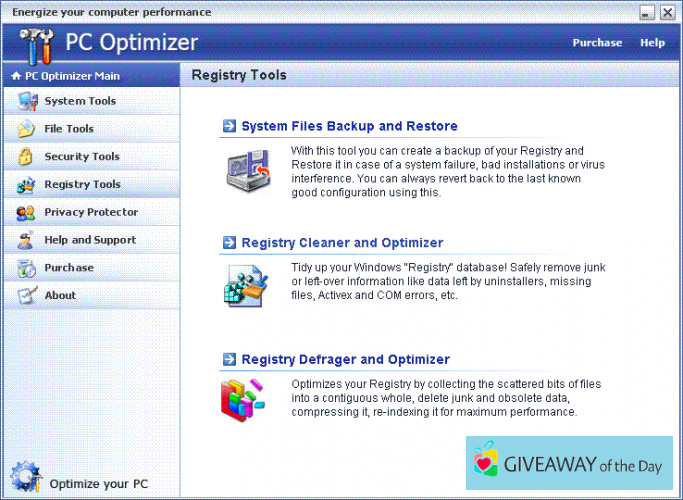 PC Services Optimizer Pro Giveaway - Giveaway of the Day